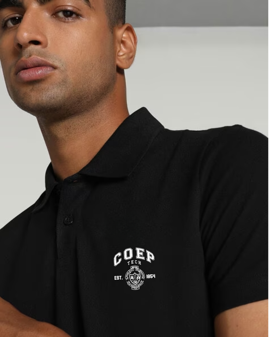 Polo T-Shirt Black (COEP Tech)