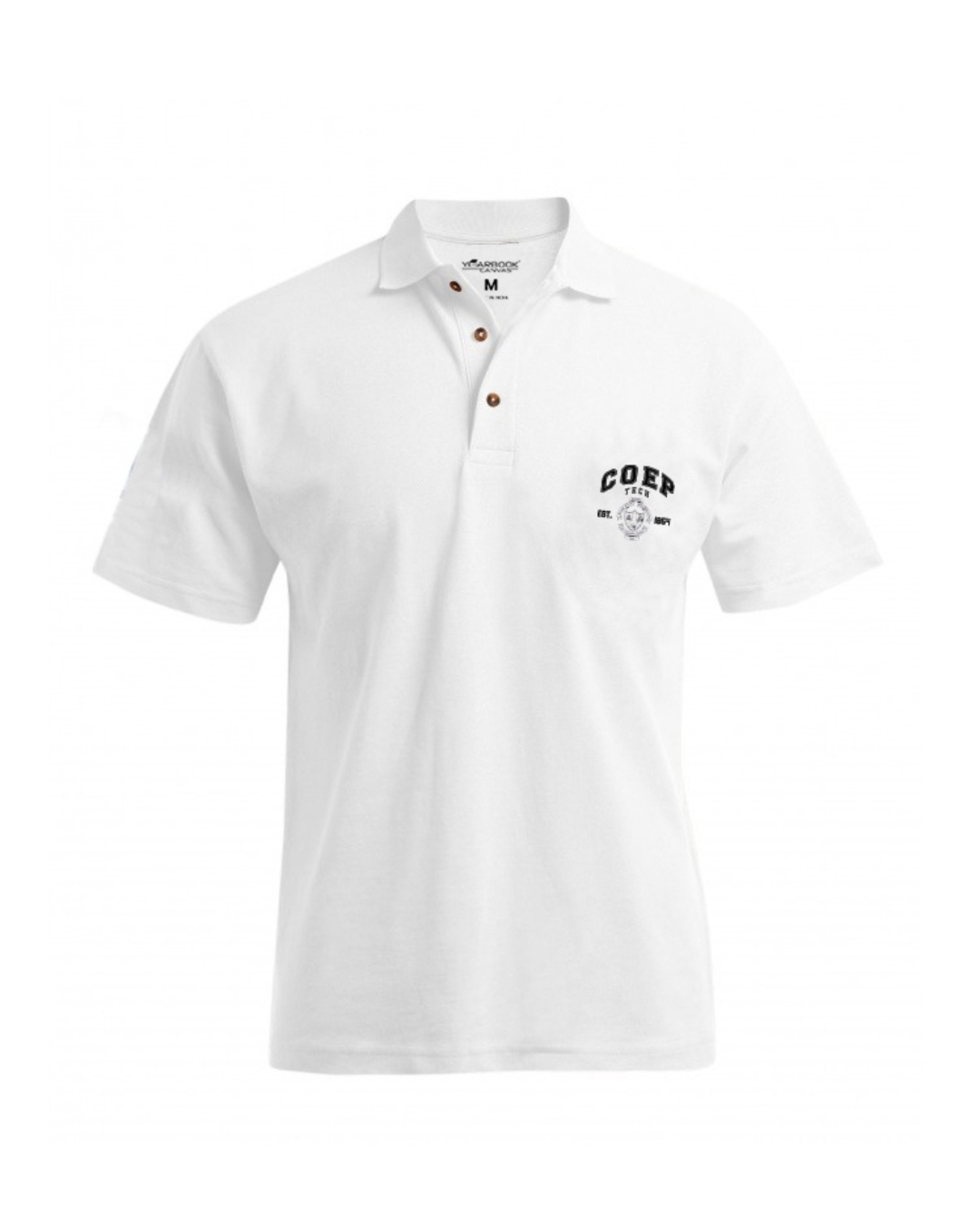 Polo T-Shirt White (COEP Tech)