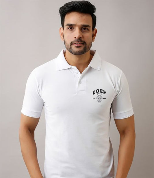 Polo T-Shirt White (COEP Tech)